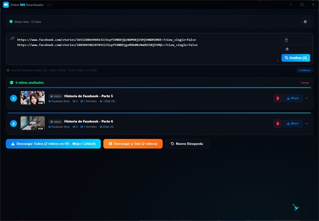 MK SNS DOWNLOADER Screenshot